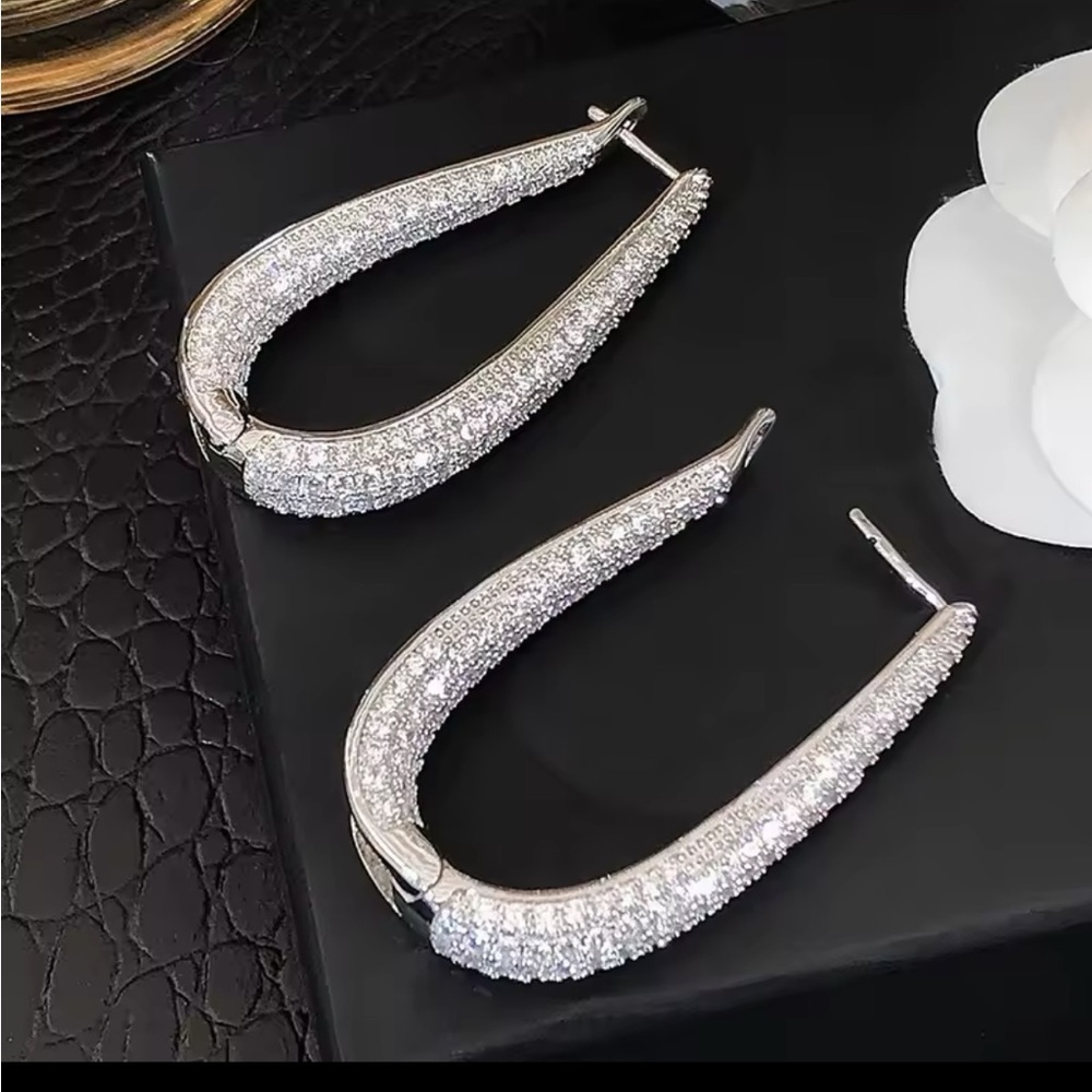 Dazzling Crystal Drop Earrings - Picture 5 of 6